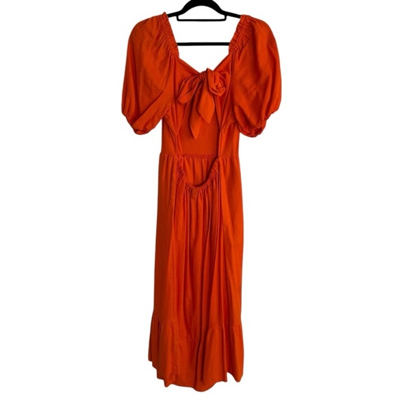 Who What Wear Dress Orange Medium - Picture 6 of 10